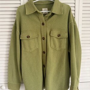 Billabong Olive Utility Fleece Jacket